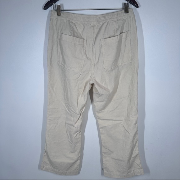 Toad & Co Women's Scouter Cord Pull-On Pant Size Medium Almond Cream Ankle - Picture 5 of 6